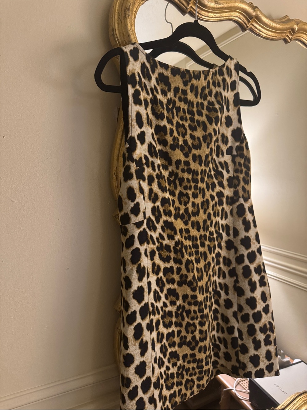 Zara Leopard Print Sleeveless Shift Dress - Picture 3 of 9